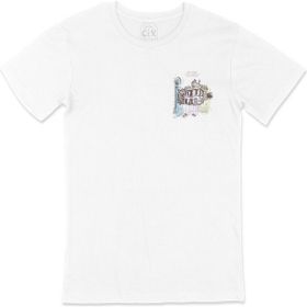 Cix Çetine Karadağ Beyaz Cep Logo Tasarımlı Erkek T-shirt