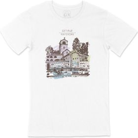 Cix Çetine Karadağ Manastır Beyaz T-shirt