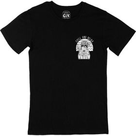 Cix Chill And Relax Dog Cep Logo Tasarımlı Siyah T-shirt