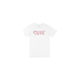 Cix Çiçekli Love Yazılı Beyaz T-shirt