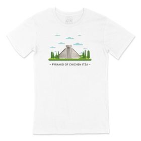 Cix Çiçen İtza Piramit Beyaz T-shirt