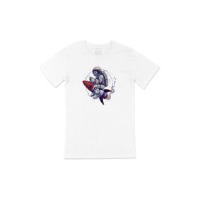 Cix Çılgın Astronot Beyaz T-shirt