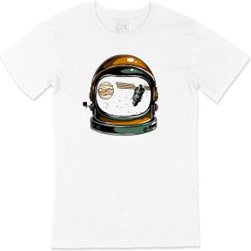Cix Çılgın Astronot Beyaz T-shirt