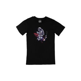 Cix Çılgın Astronot Siyah T-shirt