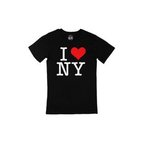 Cix Cix I Love Ny Cep Logo Tasarımlı Siyah T-shirt