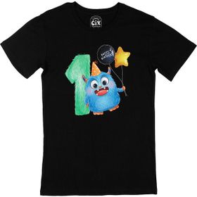 Cix Çocuğumun 1. Yaşına Özel Siyah T-shirt