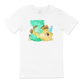 Cix Çocuğumun 3. Yaşına Özel Beyaz T-shirt