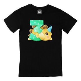 Cix Çocuğumun 3. Yaşına Özel Siyah T-shirt