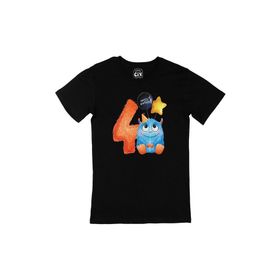 Cix Çocuğumun 4. Yaşına Özel Siyah T-shirt