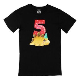 Cix Çocuğumun 5. Yaşına Özel Siyah T-shirt