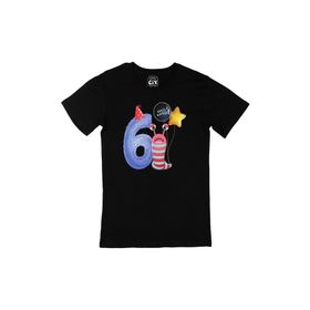 Cix Çocuğumun 6. Yaşına Özel Siyah T-shirt