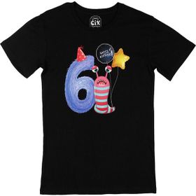 Cix Çocuğumun 6. Yaşına Özel Siyah T-shirt
