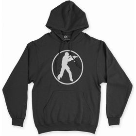 Cix Counter Strike Logolu Siyah Kapüşonlu Sweatshirt
