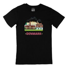 Cix Danimarka Siyah Erkek T-shirt