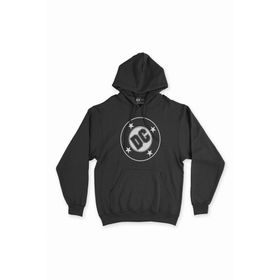 Cix DC Comics Logolu Siyah Kapüşonlu Sweatshirt