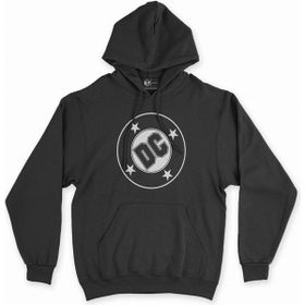 Cix DC Comics Logolu Siyah Kapüşonlu Sweatshirt