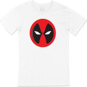 Cix Deadpool Maskeli Beyaz T-shirt