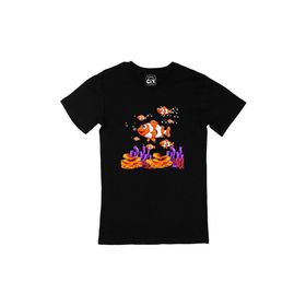 Cix Deniz Akvaryumu Palyanço Kısa Kollu Siyah T-shirt