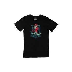 Cix Derby Girl Kısa Kollu Siyah T-shirt