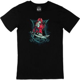 Cix Derby Girl Kısa Kollu Siyah T-shirt