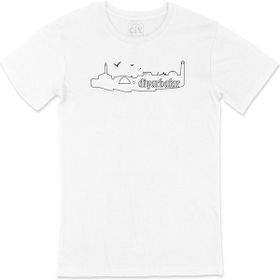 Cix Diyarbakır Çizimli Kısa Kollu Beyaz T-shirt