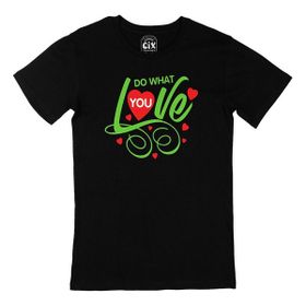 Cix Do What You Love Kısa Kollu Siyah T-shirt
