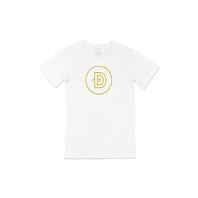 Cix Doge Coin Kripto Tasarımlı Kısa Kollu Beyaz T-shirt