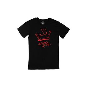 Cix Drama Queen Baskılı Kısa Kollu Siyah T-shirt