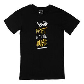 Cix Drift In To The Music Yazılı Kısa Kollu Siyah T-shirt