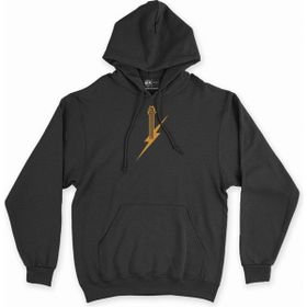 Cix Elektro Gitar Baskılı Yuvarlak Yaka Siyah T-shirt