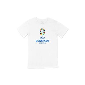 Cix Euro 2024 Almanya Kupalı Baskılı Yuvarlak Yaka Beyaz T-shirt