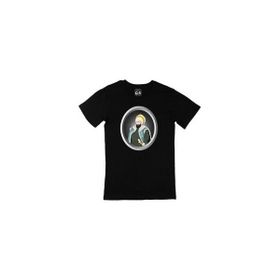 Cix Fatih Sultan Mehmet Baskılı Yuvarlak Yaka Siyah T-shirt