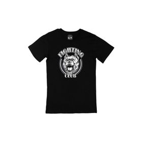 Cix Fighting Club Baskılı Yuvarlak Yaka Siyah T-shirt