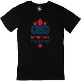 Cix Game Changer Baskılı Yuvarlak Yaka Siyah T-shirt