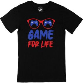 Cix Game For Life Baskılı Yuvarlak Yaka Siyah T-shirt