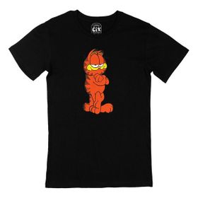Cix Garfield Baskılı Siyah Erkek T-shirt