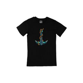 Cix Gemici Çıpa Siyah Erkek T-shirt