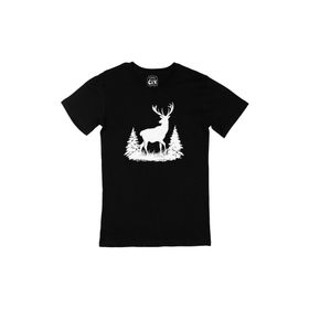 Cix Geyik Siyah Erkek T-shirt