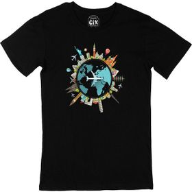 Cix Gezgin Siyah Erkek T-shirt