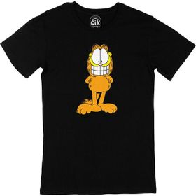 Cix Gıcık Garfield Baskılı Siyah Erkek T-shirt