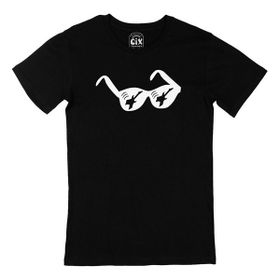 Cix Gitar Gözlük Siyah Erkek T-shirt