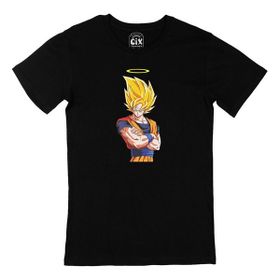 Cix Goku Anime Siyah Erkek T-shirt