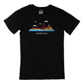 Cix Golden Gate Siyah Erkek T-shirt