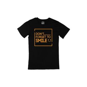 Cix Gülümsemeyi Unutma Siyah Erkek T-shirt