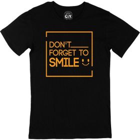 Cix Gülümsemeyi Unutma Siyah Erkek T-shirt
