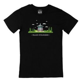 Cix Gyeongbokgung Sarayı Siyah Erkek T-shirt