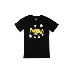 Cix Hahaha Baskılı Siyah Erkek T-shirt