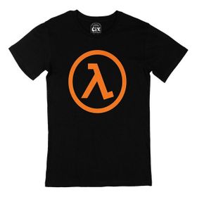 Cix Half Life Logolu Baskılı Siyah Erkek T-shirt