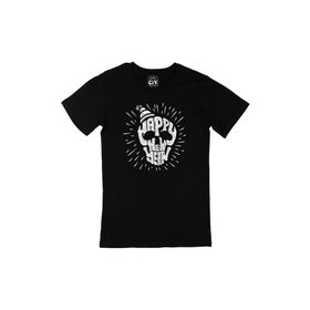 Cix Happy New Year Yeni Yıl Baskılı Siyah Erkek T-shirt