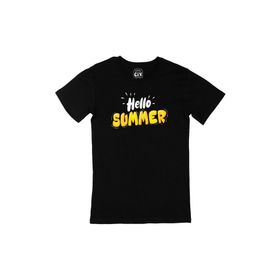 Cix Hello Summer Baskılı Siyah Erkek T-shirt
